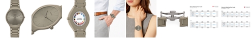 Rado Unisex Swiss True Thinline Les Couleurs Le Corbusier Gray High-Tech Ceramic Bracelet Watch 39mm